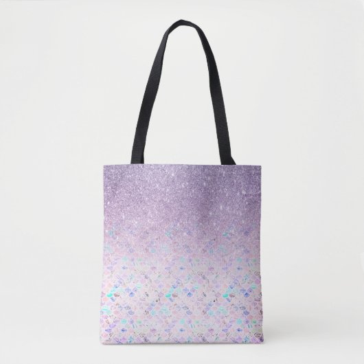 Tote Bag *~* Carrelage en marbre pastel Parties scintillant (Devant)