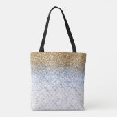 Tote Bag *~* Carrelage gris en marbre Parties scintillant d (Dos)