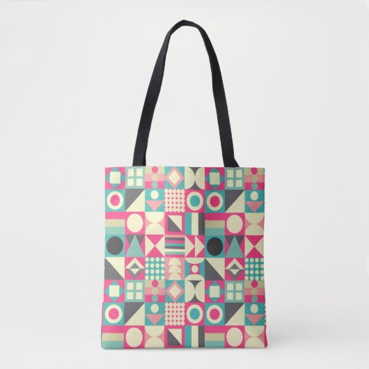 Tote Bag Carrés Abstraits 110419 (Devant)