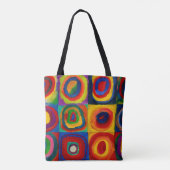 Tote Bag Carrés avec cercles, Abstraits, Wassily Kandinsky (Dos)