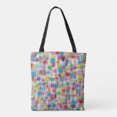 Tote Bag Carrés brouillés (Dos)