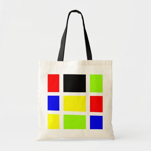 Tote Bag Carrés colorés 01 (Devant)