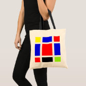 Tote Bag Carrés colorés 02 (Devant (produit))