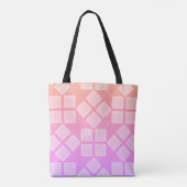 Tote Bag Carrés de nuances de pourpre (Dos)