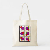 Tote Bag Carrés et cercles Abstraits (Dos)