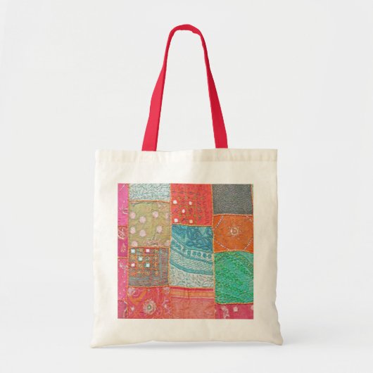 TOTE BAG "CARRÉS MULTI-COLORÉS" (Devant)