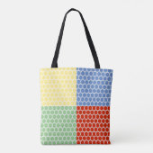 Tote Bag Carrés multicolores modernes (Dos)