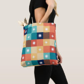 Tote Bag Carrés Rétro (De près)