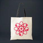 Tote Bag Cartable atomique rose<br><div class="desc">~ rose de conception d'atome disponible sur des styles multiples de Zazzle fourre-tout</div>