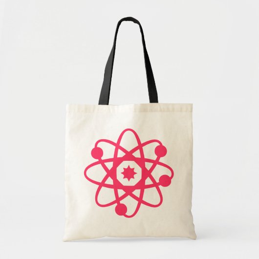 Tote Bag Cartable atomique rose (Devant)