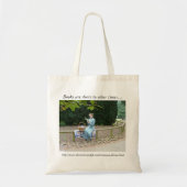 Tote Bag Cartable avec la lecture de dame (Devant)