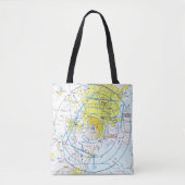 Tote Bag Carte aéronautique (Devant)