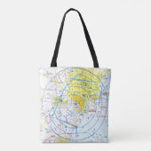 Tote Bag Carte aéronautique (Dos)