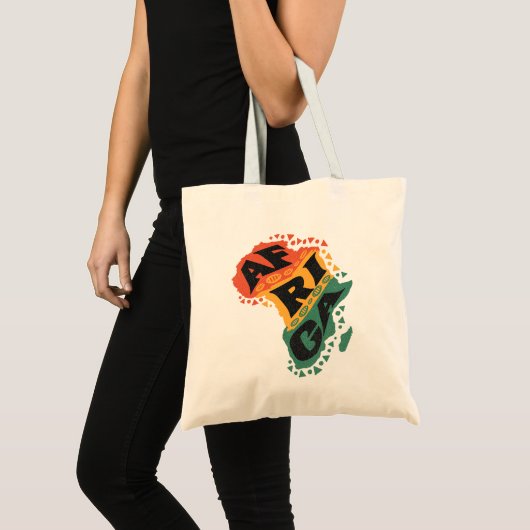 Tote Bag Carte Afrique (Devant (produit))