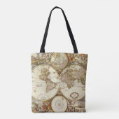 Tote Bag Carte ancienne du Monde par Frederick de Wit, vers (Dos)
