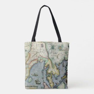 Tote Bag Carte antique de l'Asie du Sud-Est par Mercator /