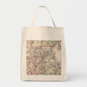 Tote Bag Carte : Boston, 1883