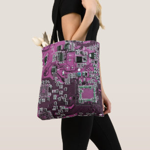 Tote Bag Carte circuit imprimé circuit imprimé circuit viol