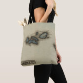 Tote Bag Carte d'atlas d'îles d'Açore (De près)