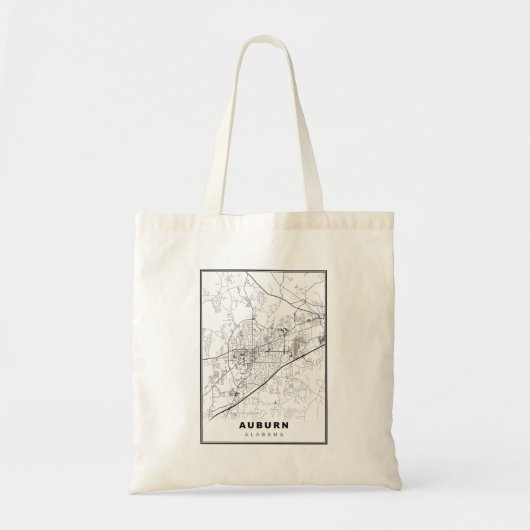 Tote Bag Carte d'Auburn (Devant)