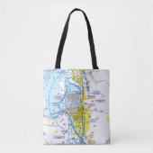 Tote Bag Carte d'aviation (Devant)