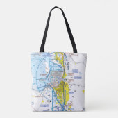 Tote Bag Carte d'aviation (Dos)
