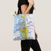 Tote Bag Carte d'aviation (De près)