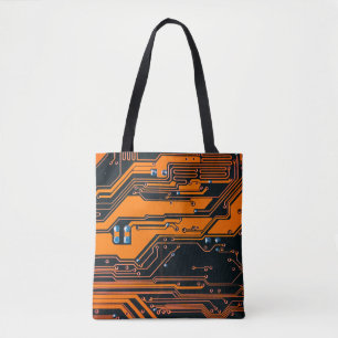 Tote Bag Carte de circuit. Matériel informatique électroniq
