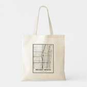 Tote Bag Carte de Delray Beach (Dos)