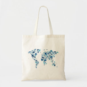 Tote Bag Carte de dinosaure de la carte du monde