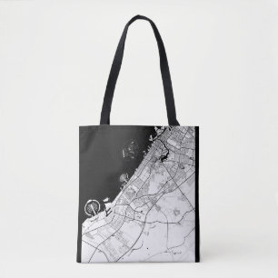 Tote Bag Carte de Dubaï Émirats arabes unis