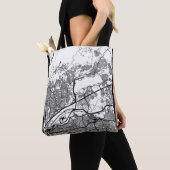 Tote Bag Carte de Guarulhos Brésil (De près)