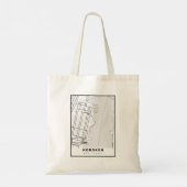 Tote Bag Carte de Hoboken (Dos)