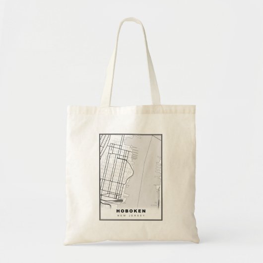 Tote Bag Carte de Hoboken (Devant)