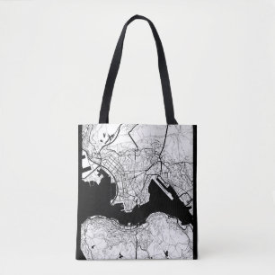 Tote Bag Carte de Hong Kong Chine