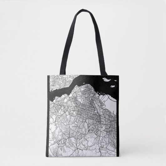 Tote Bag Carte de Kinshasa RD Congo (Devant)