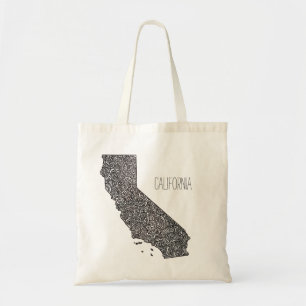 Tote Bag Carte de la Californie