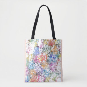 Tote Bag Carte de la ville d'Almaty Kazakhstan