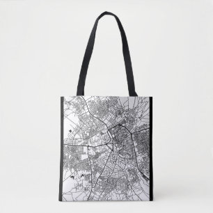 Tote Bag Carte de la ville de Maiduguri Nigeria