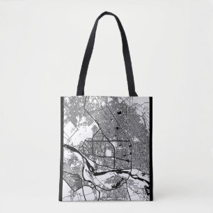 Tote Bag Carte de la ville de N'Djamena Tchad