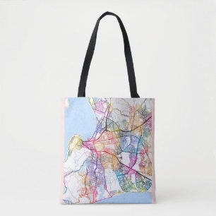 Tote Bag Carte de la ville du Cap Afrique du Sud