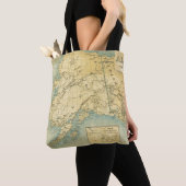 Tote Bag Carte de l'Alaska (De près)