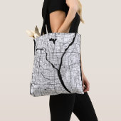 Tote Bag Carte de Linyi Chine (De près)
