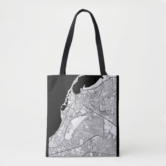 Tote Bag Carte de Luanda Angola (Devant)