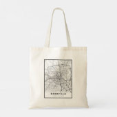 Tote Bag Carte de Nashville (Dos)