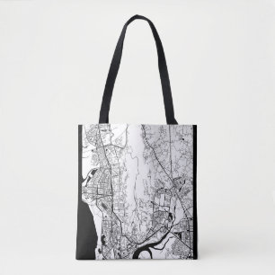 Tote Bag Carte de Navi Mumbai Maharashtra