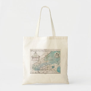 Tote Bag Carte de New York City, 1728