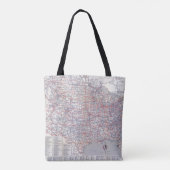 Tote Bag Carte de route Etats-Unis (Dos)