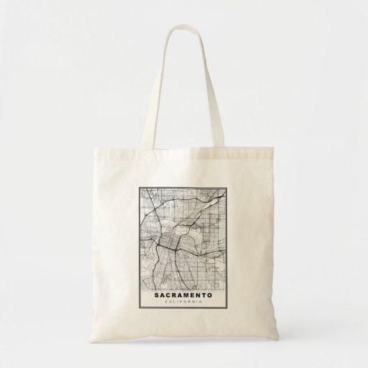 Tote Bag Carte de Sacramento (Devant)