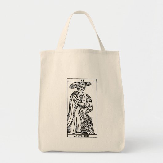 Tote Bag Carte de tarot : Force (Devant)